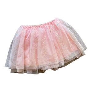Justice layered tutu pink Skirt built in shorts sz 8 MC